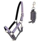 Juego de cabestro y correa para caballos QHP Cob