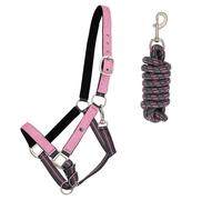 Juego de cabestro y correa para caballos QHP Poney