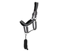 Juego de cabestro y correa para caballos QHP Sensisoft Cob