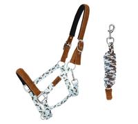 Juego de cabestro y correa para caballos QHP Stable Buddy Shetland