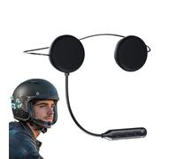 Juego de cabeza de casco, potencia de cabeza de casco de motocicleta | Altavoces para casco | Ultra delgado 12mm Smart Intercom Ear Buds Music Control Respuesta automática para Comunicación de Energía