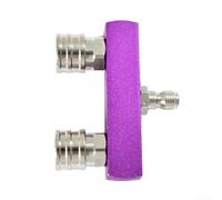 Juego de cabezales de boquilla limpiadora de alta presión 2 en 1 con conexión rápida macho hembra de 1/4 pulgadas, adaptador de boquilla doble para lavadora a presión, conector de metal de 5000 PSI