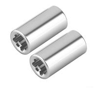 Juego de cabezales de conversión de funda de enchufe de 1/4 pulgadas, acero al cromo vanadio forjado de 6,35 mm, diseño de 6 puntos de alto par para mecánicos profesionales