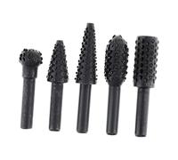 Juego de cabezales de molienda para carpintería para dar forma y pulir madera, acero al carbono, 5 piezas