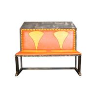 Juego de cabina de restaurante, sofá de comedor industrial, tapizado de cuero, banco de esponja de alta resistencia para cafeterías y restaurantes