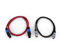 Juego de cables 1x cable XLR 1x cable PA