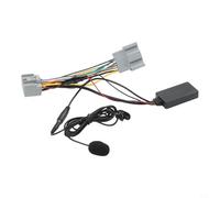Juego de cables adaptadores de audio con micrófono para Volvo C30 C70 S60 S80 V50 V70 XC70 XC90| 5V-12V arnés de cableado de interfaz AUX de repuesto directo