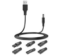 Juego de cables de carga USB para afeitadoras eléctricas, recortadoras de barba, cable de alimentación, peluquerías, instrumentos de belleza, accesorios