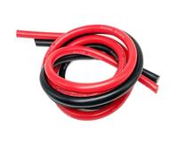 Juego de cables de conexión de inversor premium - Núcleo de cobre rojo trenzado 8/6/4/2 AWG con terminales - -1 pieza(R-B,39.3IN 4AWGx25square)