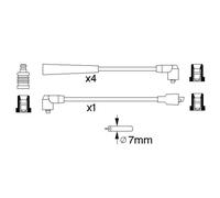 Juego de cables de encendido BOSCH 0 986 356 734
