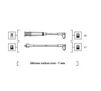 Juego de cables de encendido MAGNETI MARELLI 941318111044