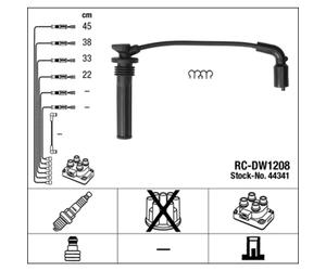 Juego de cables de encendido NGK 44341