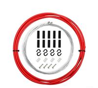 Juego de cables de engranaje de bicicleta para palanca de cambios SRAM, alambre recubierto de PTFE de acero inoxidable con kit de carcasa de 4 mm para MTB de carretera (rojo)