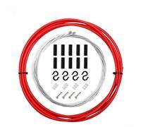 Juego de cables de freno y cambio de bicicleta, 1 paquete, kit de carcasa de polímero multicolor, funcionamiento suave con cables de acero de baja fricción, mantenimiento de bicicletas de bricolaje