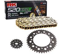 Juego de cadena adecuado para Yamaha YFM 660 R Raptor 01-05 cadena RK GB 520 XSO 92 abierto oro 13/40