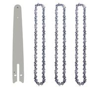 Juego de cadena barra guía for motosierra 4, 6 y 8 pulgadas, 1/4''P, for mini eléctrica, cortadora madera, herramientas eléctricas, cadenas repuesto(4 Inch 4PCS)
