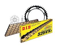 Juego de cadena DID acero 525VX3/110 remache para Honda VFR Crossrunner X F 800 cc año de fabricación 2014-2020