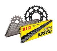 Juego de cadena DID acero 525VX3/124 remache de bloqueo para Honda CRF Africa Twin 1100 A 1000/1110 cc año de fabricación 2016-2020