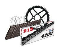 Juego de cadena DID de acero 420 V/112 con cierre de clip para Yamaha DTM 50 ccm año de fabricación 1986