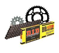 Juego de cadena DID de acero 428D/128 con cierre de clip para Honda CBR R 125 ccm año de fabricación 2011-2019