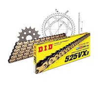 Juego de cadena DID de acero 525VX3/114 para Suzuki GSR 600 ccm año de fabricación 2006-2011