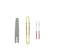 Juego de cadena sierra y placa guía repuesto acero | Multicolor 8 pulgadas 1/2 piezas for motosierra: cadena de acero de repuesto y placa guía(8 Inch-set 2)