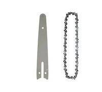 Juego de cadena y placa guía de 4/6/8 pulgadas Reemplazo de mini motosierra Cadena de sierra eléctrica inalámbrica Corte de ramas de madera Cadenas afiladas, 6, pulgadas, juego, g