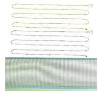 Juego de Cadenas de medición de Red de Voleibol, Dos Piezas de Accesorios de árbitro, medición de Altura para Red de Voleibol, Cadenas de localización Ligeras y robustas | Ideal para