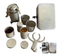 Juego de café para verter sobre café, nostalgia sobre el kit coleccionable | Juego de café vintage portátil para elaboración de cerveza y viaje de viaje - viaje de camping - coleccionista de cocina