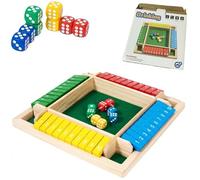 Juego de Caja Cerrada, Juegos de Matemáticas de Mesa de Madera de la Familia de 2-4 Jugadores, Juguetes de Juego de Cartas de Cuatro Lados, Mejora Las Habilidades Matemáticas, para el Aula, Casa
