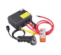 Juego de caja de control de cabrestante inalámbrico todoterreno con relé y control remoto, voltaje de 12 V/24 V para recuperación de vehículos y manejo de equipos de hasta 20000 libras (12 V)