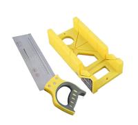 Juego de caja de ingletes - Herramienta de corte en ángulo de 45° | para madera portátil para madera a mano, tronzadora manual Juego para ingletadora, angular multiusos para