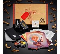 Juego de caja de regalo para guitarra de Antony Scott, incluye 1 juego de púas original con caja de bolsillo de metal, 1 broche de guitarra de Geepin esmaltado con caja de regalo, 2 unidades de tela polaca de microfibra