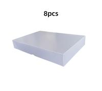Juego de Cajas de Regalo de 8 Piezas, Grande Blanca con , Empaquetado Sueltos para Navidad, Fiestas, Día , Acción de Gracias, Graduación, Boda, Envoltura de Regalos de (37x25x6cm)