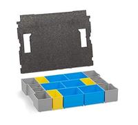 Juego de Cajitas Piezas Sistema de Ordenación con Cubierta Acolchada para Bosch Sortimo L-BOXX 102 | También Apto para Die Neue L-BOXX G4 - Modelo 102, BC3