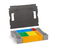 Juego de Cajitas Piezas Sistema de Ordenación con Cubierta Acolchada para Bosch Sortimo L-BOXX 102 | También Apto para Die Neue L-BOXX G4 - Modelo 102, H3
