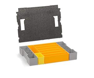 Juego de Cajitas Piezas Sistema de Ordenación con Cubierta Acolchada para Bosch Sortimo L-BOXX 102 | También Apto para Die Neue L-BOXX G4 - Modelo 102, F3