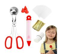 Juego de cake pop, palitos y envoltorios para hacer piruletas, juego de palillos y bolsas reutilizables para piruletas, caramelos, chocolates