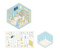 Juego de calcomanías de casa del árbol: materiales PET, actividades de construcción de escenas con herramientas de agarre para niños, regalo creativo para estudiantes