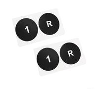 Juego de calcomanías de vinilo negro para reemplazar botones desgastados para Maserati para Gran Turismo Gear Selection Sport