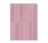Juego de calcomanías de vinilo para pared de cocina, decoración del hogar, patrón de metro de vidrio marino, material ABS para sala de estar y comedor (GST21)