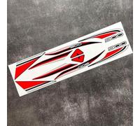 Juego de calcomanías para motocicleta Z900 para carenado lateral de la cabeza y cola trasera, actualización visual temática (rojo)