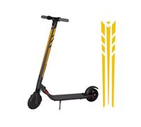 Juego de calcomanías reflectantes para poste para scooter Ninebot ES1/E, calcomanías de seguridad nocturna de PVC impermeables, paquete de 6 colores (rojo/azul/verde/amarillo/blanco/naranja)