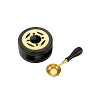 Juego de calentador de cera para sello de cera, herramienta de sellado de cera con cuchara de fusión