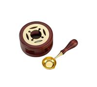 Juego de calentador de sello de cera para cuentas de sellado de cera, herramienta de sellado de cera con cuchara de fusión