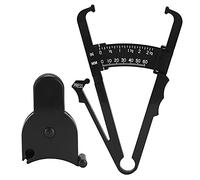 Juego De Calibrador De Grasa Corporal, Calibre De 150 Cm / 60 Pulgadas, Suministros De Medición Para Adelgazar, Cinta Métrica Incluida, Negro(Metric and British fat calipers)