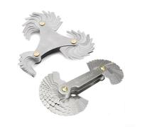 Juego de calibradores de paso de rosca de acero inoxidable, calibrador doble métrico SAE 51 58 piezas de amplio rango de medición, herramienta de comprobación de rosca de tornillo, número grabado para