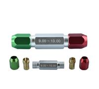 Juego de calibres roscados, Soporte de abrazadera rojo y verde for calibre aguja, mango Pin doble cabezal, enchufe Go, 1 Uds(Hold Range 6-7)