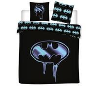 Juego de cama Batman para 2 personas, funda nórdica de 240 x 220 cm y 2 fundas de almohada de 65 x 65 cm, polialgodón