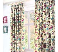 Juego de Cama con Dreams n Drapes Pillowcases_P, algodón poliéster, Turquesa, 66x72 Lined Curtains
